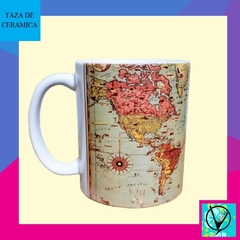 Taza Cerámica Planisferio - comprar online