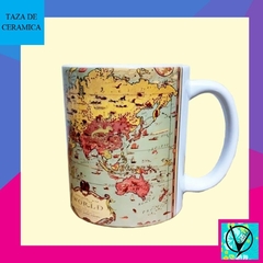 Taza Cerámica Planisferio - comprar online