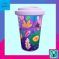 Vaso Flores Lila