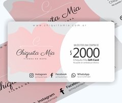 Gift card $2000 - comprar online