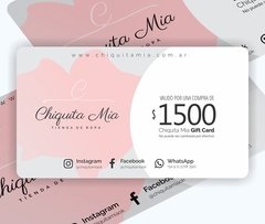 Gift card $1500 - comprar online