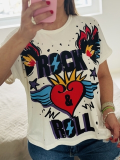 Remera estampada Rock and Roll - comprar online