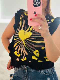 Musculosa de hilo con volados - comprar online