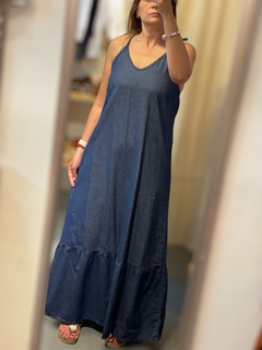 Vestido maxi Denim