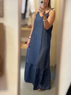 Vestido maxi Denim