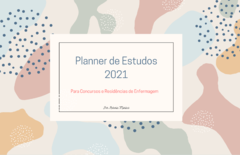 Planner de Estudos para Concursos e Residencias de Enfermagem