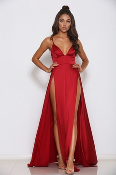 Vestido Cleo Rojo - tienda online