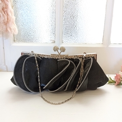 Clutch Serena Negro - MarF - Vestidos de Novia y Zapatos a Medida, Novias, 15 años, Fiesta y Eventos