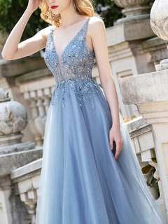 Vestido Odette Azul Pre-Order - MarF - Vestidos de Novia y Zapatos a Medida, Novias, 15 años, Fiesta y Eventos
