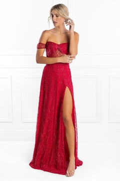 Vestido Leigh rojo - comprar online