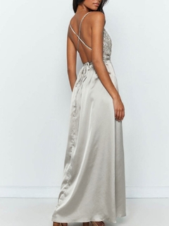 Vestido Valentina Plata - comprar online