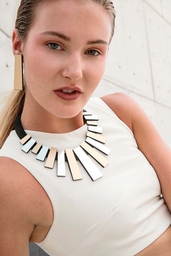 Collar Love Plata y Oro - comprar online