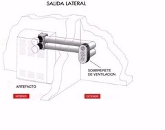 Calefactor CTZ - Línea Compacta - 2500 Cal. - Salida Lateral - MTE