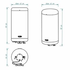 Termotanque ESCORIAL - Eléctrico 90 L - comprar online