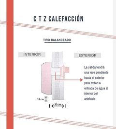 Calefactor CTZ - Línea Compacta - 6000 Cal. - TB - comprar online