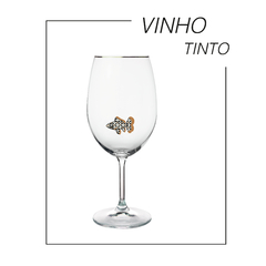 Taça de vinho tinto Coleção Animais da Sorte - Joana Stickel - Taças e louças assinadas Massa Branca 