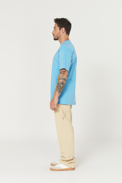 CAMISETA STREETWEAR GOLD URBAN SHOP - AZUL CÉU - comprar online