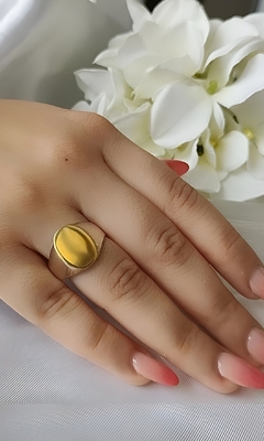 Anillo plata y oro