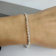 Pulsera plata y oro