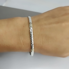 Pulseras plata y oro