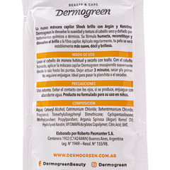 brillo. shock de keratina. baño de crema. peluqueria en casa. uso domestico. alisado. nutricion. dermogreen. reparacion extrema. insum store