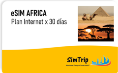 ESIM (SIM VIRTUAL) INTERNET AFRICA - 3GB de Internet x 30 días