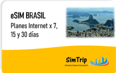 ESIM (SIM VIRTUAL) INTERNET BRASIL - Planes desde 1GB a 5GB