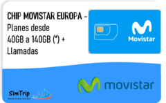 SIM EUROPA MOVISTAR - Hasta 140GB de Internet + Llamadas en España