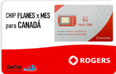 SIM CANADA ROGERS - Planes desde 6GB a 20GB de Internet + Llamadas Ilimitadas en Canadá