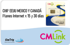 CHIP INTERNET EEUU MÉXICO Y CANADÁ - Planes x 15 y 30 días de Internet