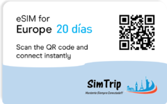 ESIM Europa 20 DIAS - Planes desde 10GB a 40GB de Internet