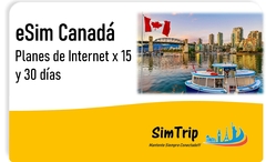 ESIM (SIM VIRTUAL) INTERNET CANADA - Planes de Internte desde 2GB a 5GB x 15 y 30 días