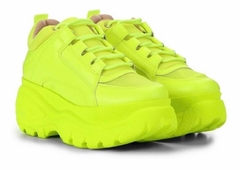 Tênis Buffalo Feminino Chunky Dad Sneakers Shutz Plataforma Verde Neon