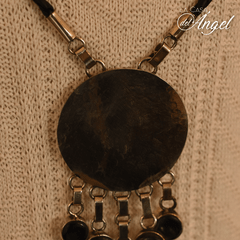 Collar de alpaca y piedras - comprar online