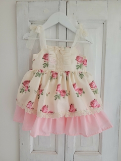 vestido flora - 12 a 18 meses