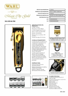 Imagen de Wahl Magic GOLD Cordless Inalambrica - USA - De corte profesional