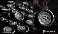 Boton de poliester med 36 ( 23 mm ) ( Art Bambu ) Color Negro X 144 UNIDADES