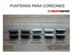 TIRA DE CORDON ( ART 12-0255 ) CON PUNTERA METALICA x 50 unidades ( ARMADO A PEDIDO )