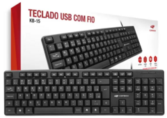 TECLADO C3TECH PADRAO USB KB-15BK PRETO