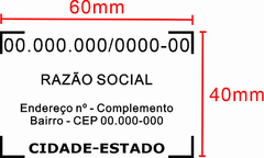 CARIMBO AUTOMÁTICO NYKON N355 40X60MM - Fighter Informática Suprimentos e Personalizações