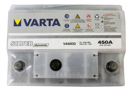 VARTA BATERIA 60AH DER - VA60DD