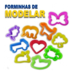 FORMINHAS DE MODELAR MASSINHAS C/ 100 PEÇAS