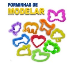 FORMINHAS DE MODELAR MASSINHAS C/ 50 PEÇAS - comprar online