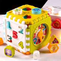 Cubo De Encaixe Brinquedo Infantil Didático Baby Educativo - comprar online