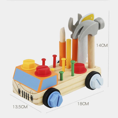 Kit De Ferramenta Infantil em Madeira de Pinus - loja online