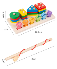 Brinquedos Educativos para Crianças Montessori, Forma, Quebra-cabeças Escolar,