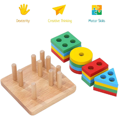 Prancha De Seleção Colorida Montessori Brinquedos - loja online