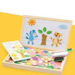 Imagem do Caixa De Brinquedos Educativos Kids Drawing Board 3D Puzzle Writing Board