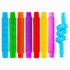 Pop Tube 9cm Brinquedo Sensorial Fidget Tubos C/6 - loja online