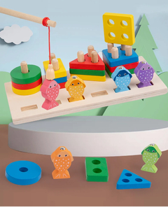 Brinquedos Educativos para Crianças Montessori, Forma, Quebra-cabeças Escolar,